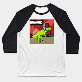 Abraca Dilophosaurus Square Baseball T-Shirt